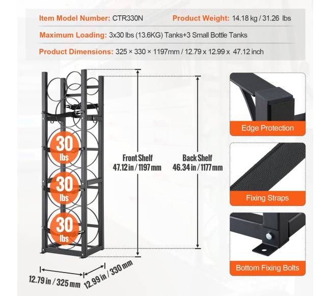 Šaldymo medžiagos talpyklų stovas su 6 bakeliais6