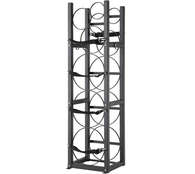 Šaldymo medžiagos talpyklų stovas su 6 bakeliais9