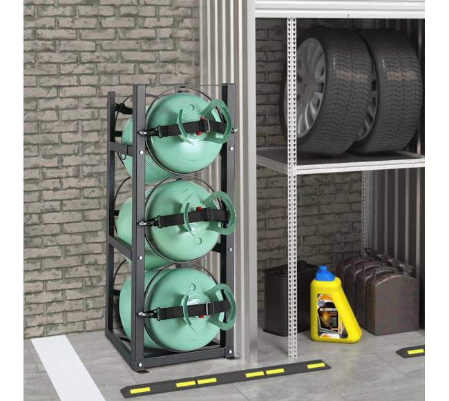 Refrigerantų bakų laikiklis su 3 bakeliais7