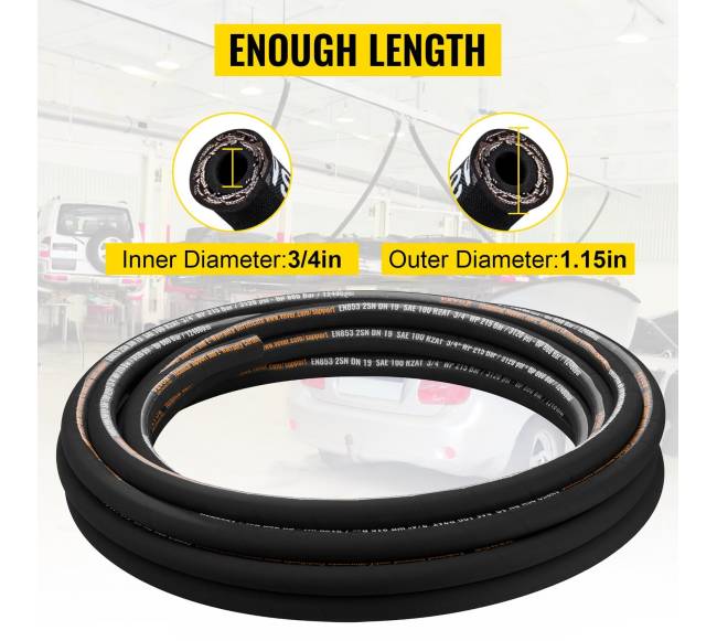 Hidraulinė žarna 34 col. x 15 m, įvyniota2