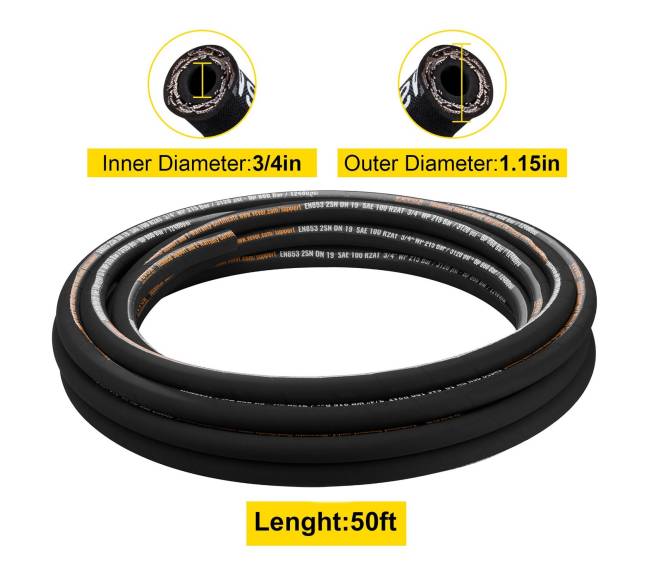 Hidraulinė žarna 34 col. x 15 m, įvyniota7