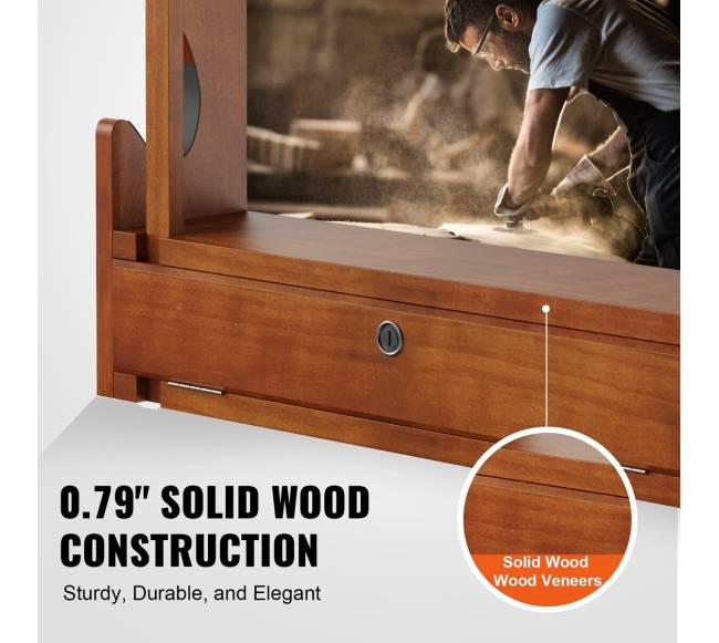 Medinis sieninis šautuvų laikiklis, 4 vietų2