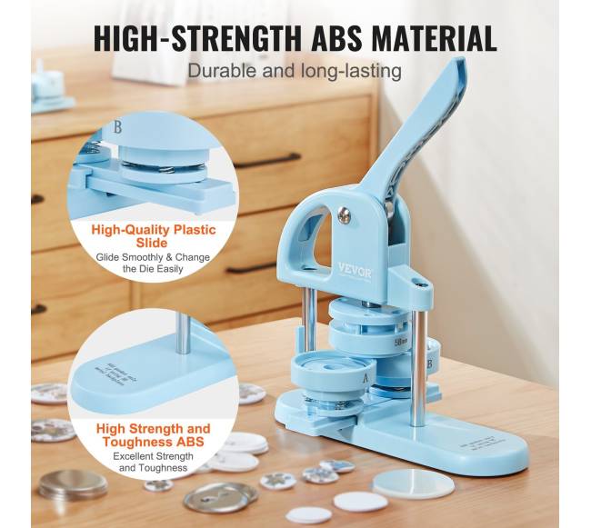 Mėlynas 3-in-1 ženkliukų darymo aparatas3