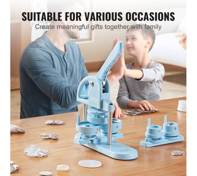 Mėlynas 3-in-1 ženkliukų darymo aparatas5