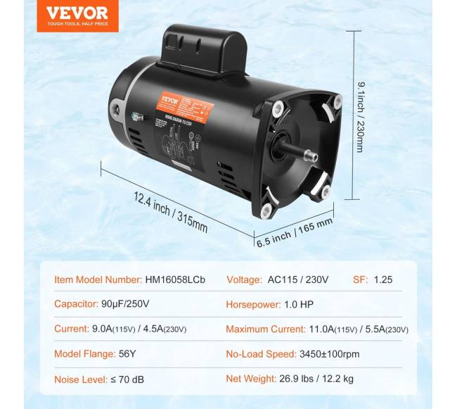 Baseino siurblio variklis 1AG 115230V6