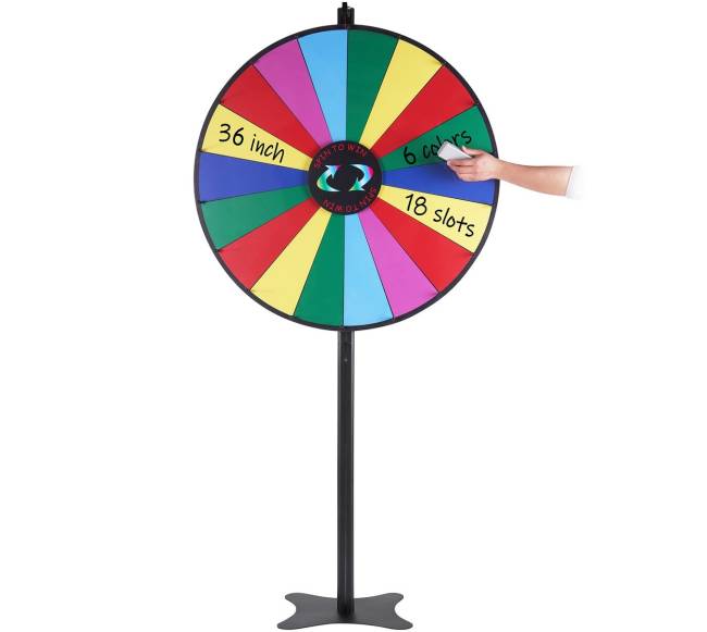 91 cm sukamasis prizų ratas su 18 skyrių0
