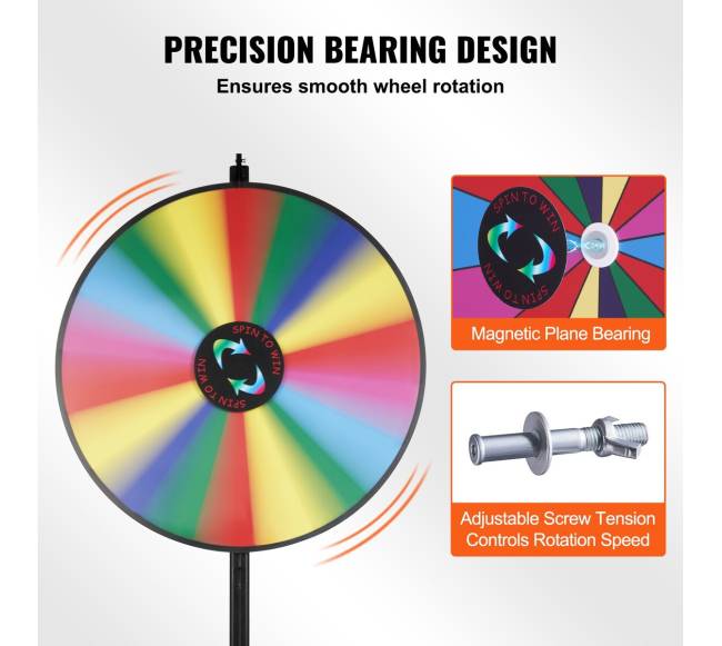 91 cm sukamasis prizų ratas su 18 skyrių2