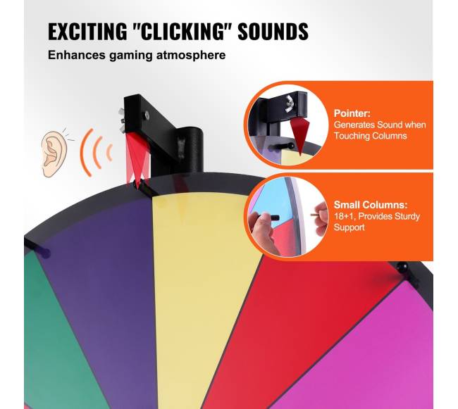 91 cm sukamasis prizų ratas su 18 skyrių3