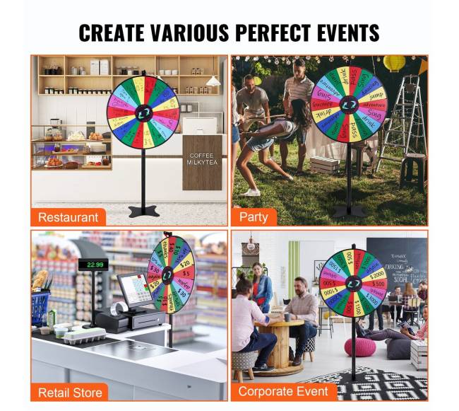 91 cm sukamasis prizų ratas su 18 skyrių5