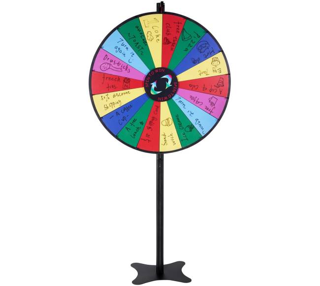 91 cm sukamasis prizų ratas su 18 skyrių8