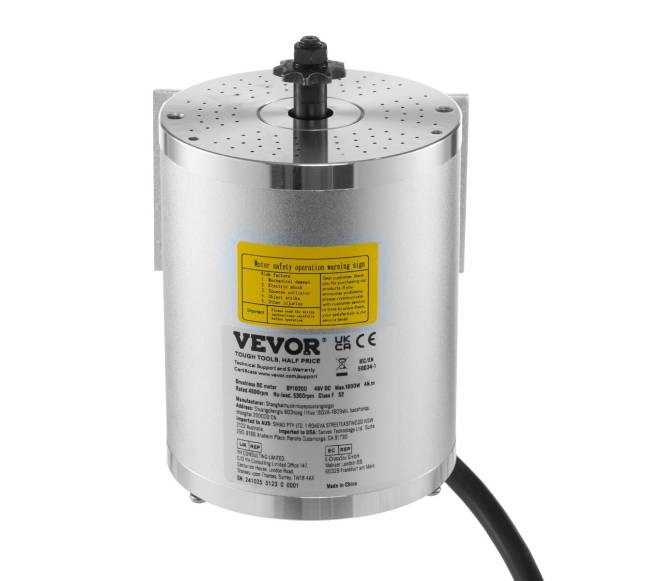 1800W bešepetėlis DC variklis e-dviračiams8