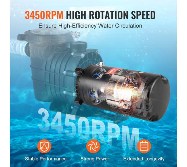 1,5 AG baseino siurblio variklis 115230V2