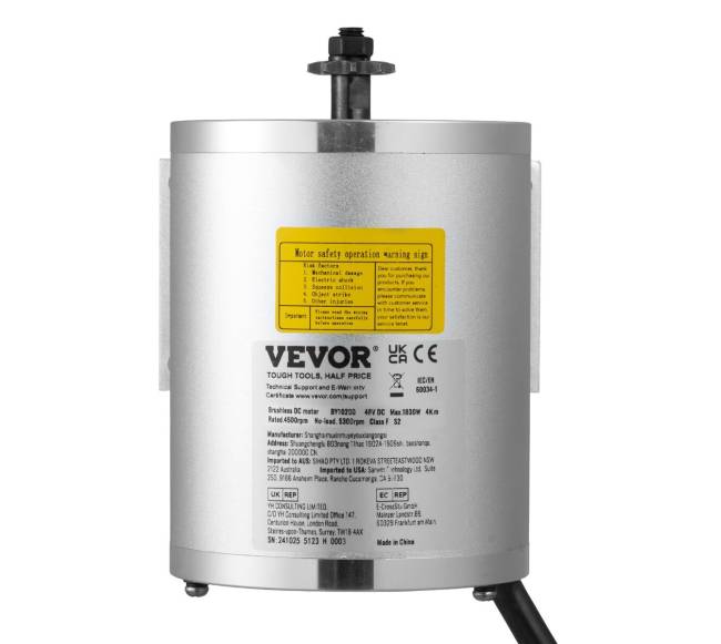 1800W bešepetėlis DC variklis e-dviračiams9