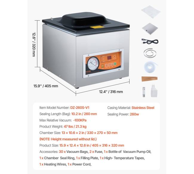 Kamerinis vakuuminis pakavimo aparatas6