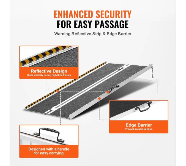 Nešiojama neįgaliojo vežimėlio rampa 5 pėdų3