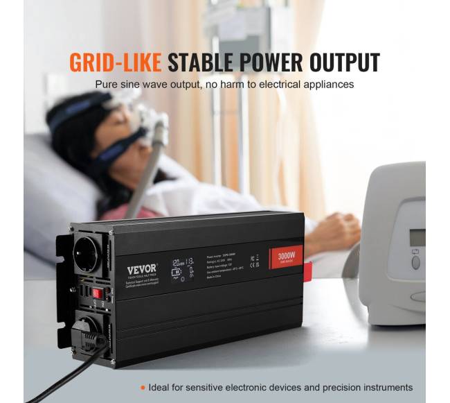 Grynos sinusinės bangos inverteris 3000W2