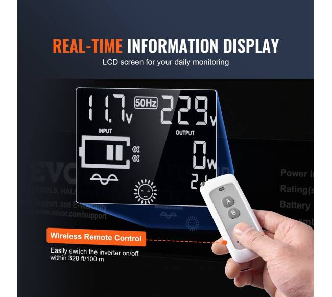 Grynos sinusinės bangos inverteris 3000W4