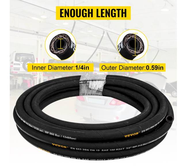 Hidraulinė žarna 6 mm x 100 m2