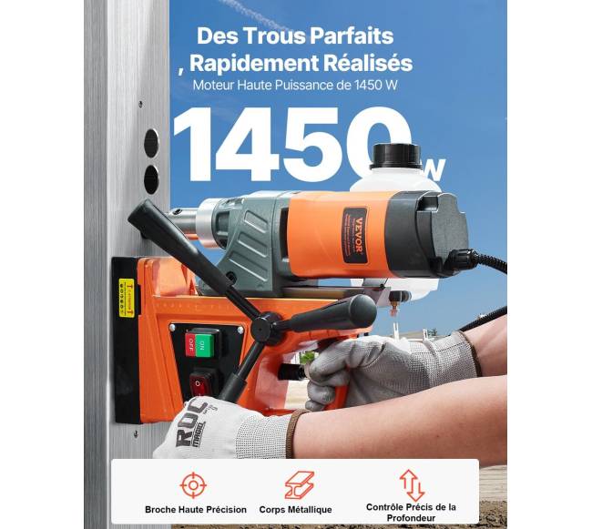 Magnetinė gręžimo mašina 1450W 12500N 850 aps.min.1