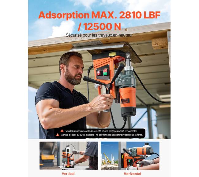 Magnetinė gręžimo mašina 1450W 12500N 850 aps.min.4