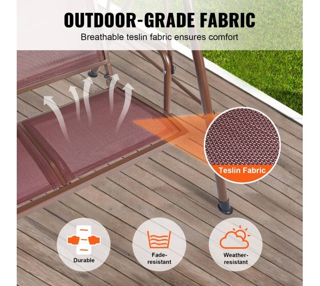 3-vietė sūpynės terasai su stogu3