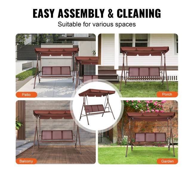 3-vietė sūpynės terasai su stogu5