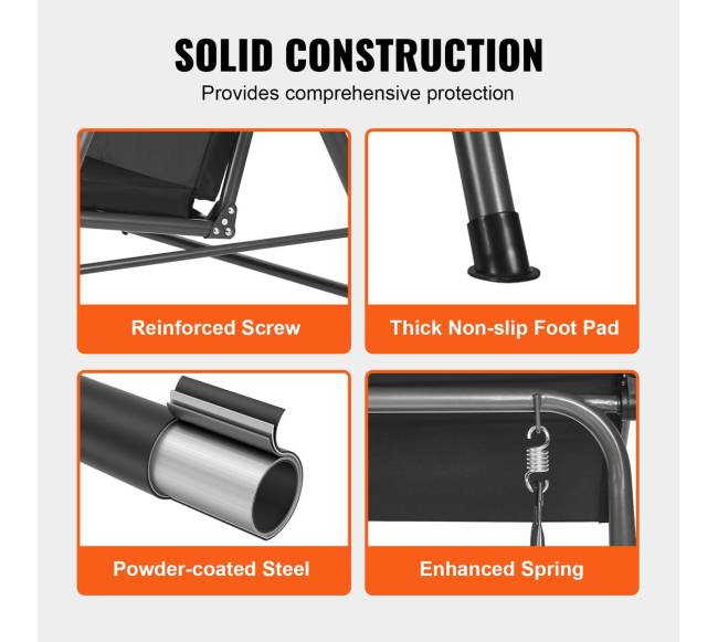 Dvivietė sūpynė su stogu lauko sodui5