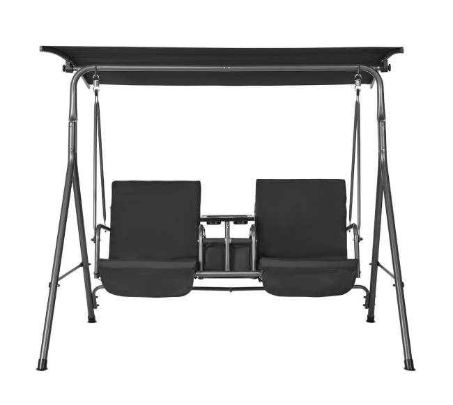 Dvivietė sūpynė su stogu lauko sodui8