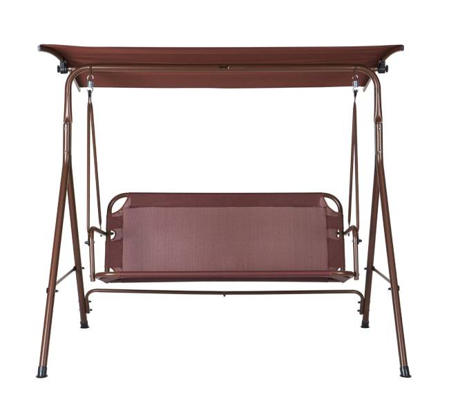 3 vietų lauko supamasis krėslas su stogeliu8