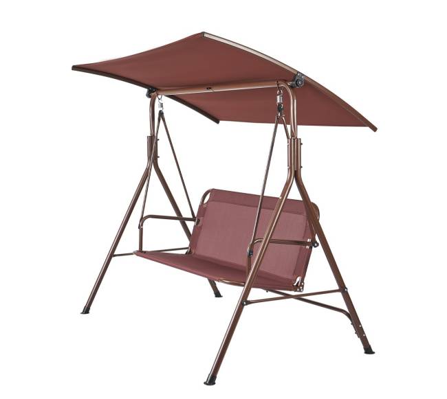 3 vietų lauko supamasis krėslas su stogeliu9