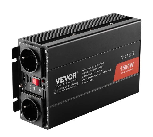 Modifikuotas sinusinis keitiklis 1500W 12V į 230V0