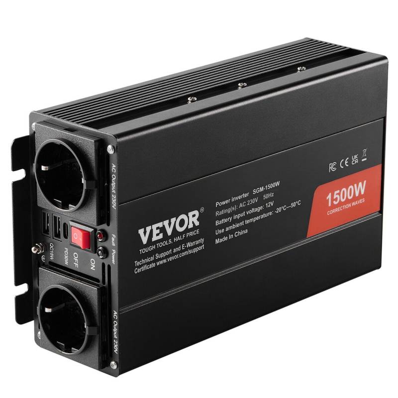 Modifikuotas sinusinis keitiklis 1500W 12V į 230V0