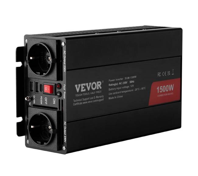 Modifikuotas sinusinis keitiklis 1500W 12V į 230V10