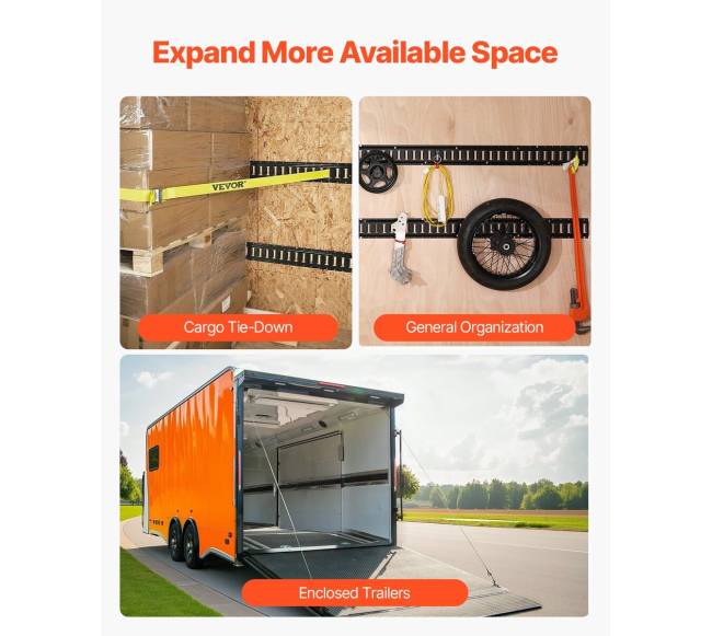 E bėgių tvirtinimo rinkinys, 4 komplektai, 907 kg apkrova5