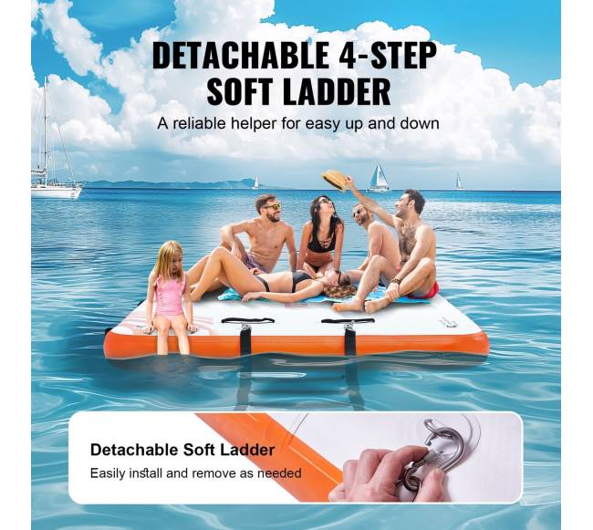 Pripučiama plaukiojanti platforma 4,57 x 1,82 m4