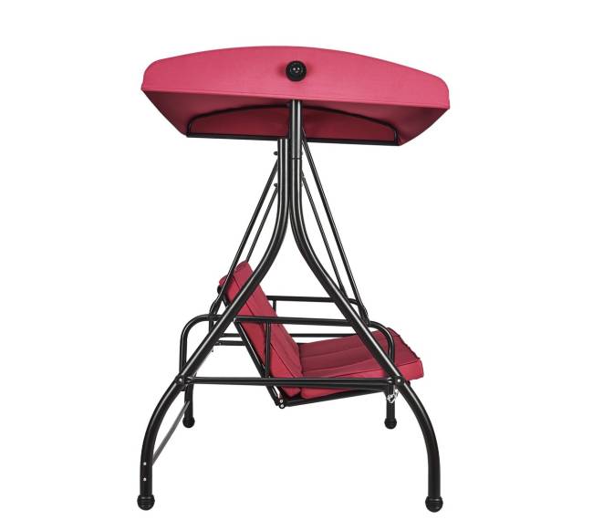 Trivietė lauko supamoji kėdė su stogeliu10