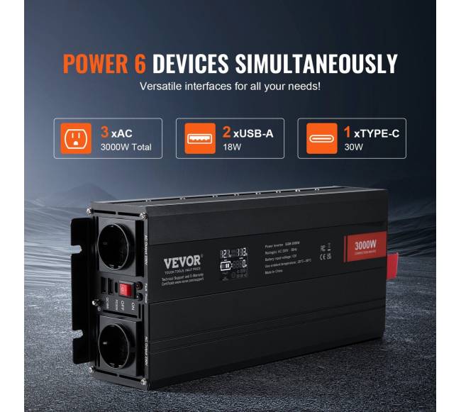 Modifikuotos sinusoidės bangos keitiklis 3000W2