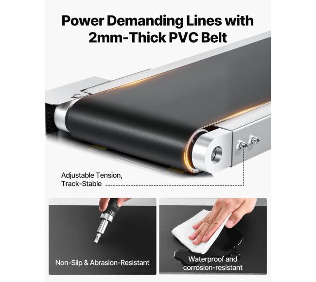 Konvejeris su reguliuojamu greičiu ir dvigubu apsaugos turėklu2