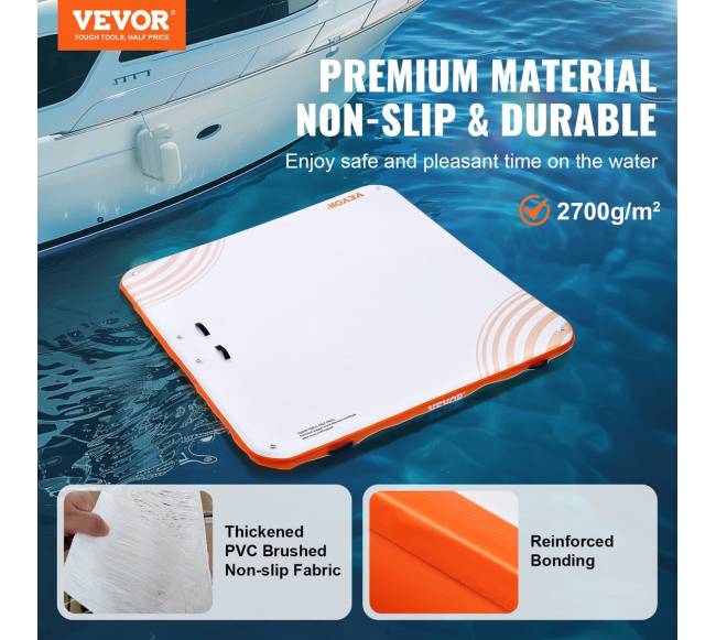 Pripučiama plūduriuojanti platforma 2,13 x 2,13 m1