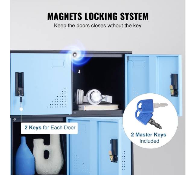 Metalinė darbuotojų spintelė su 9 durelėmis3