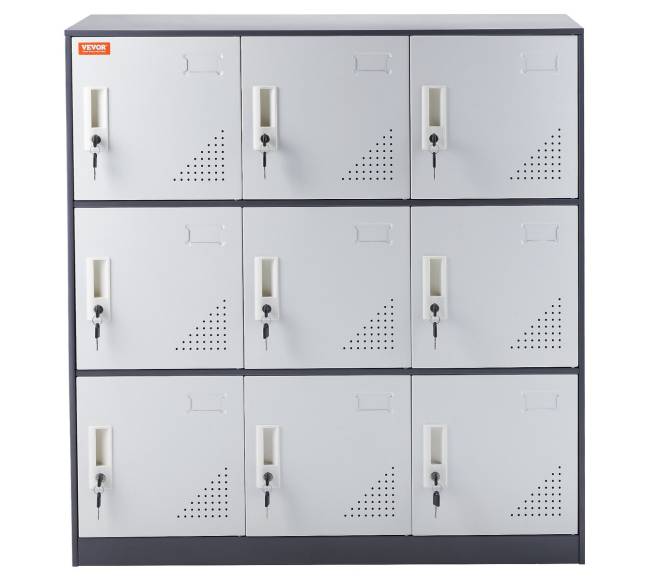 Metalinė spintelė su 9 durimis darbuotojams8