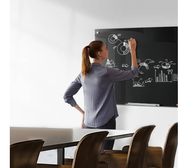 Magnetinė stiklo lenta 60x90 cm, juoda7