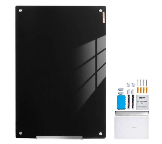 Magnetinė stiklo lenta 60x90 cm, juoda8