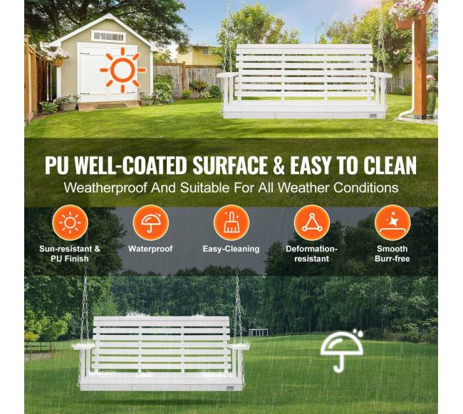 Medinis sodo supamasis krėslas su grandinėmis2