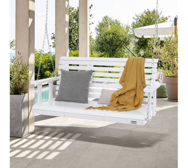 Medinis sodo supamasis krėslas su grandinėmis7