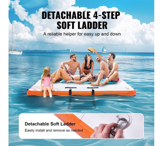 Pripučiamas plaukiojantis dokas 3 x 2 m4