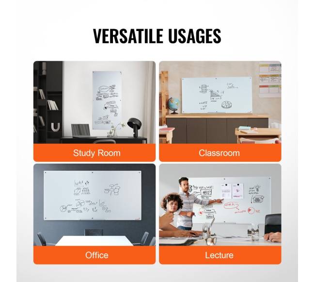 Magnetinė stiklo lenta su žymeklių dėklu4