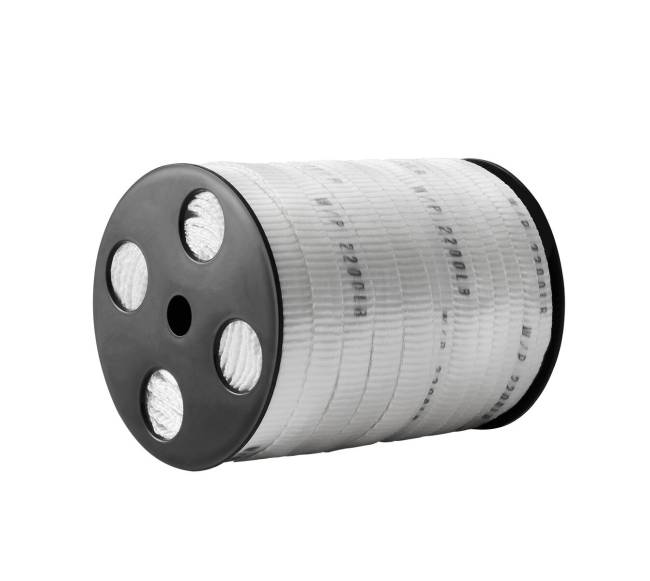 Poliesterio traukimo juosta 1.6 cm x 96.9 m balta0