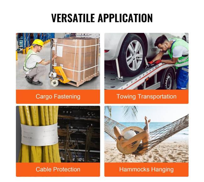 Poliesterio traukimo juosta 1.6 cm x 96.9 m balta5