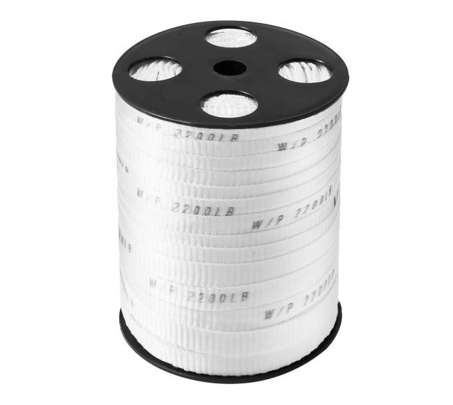 Poliesterio traukimo juosta 1.6 cm x 96.9 m balta10